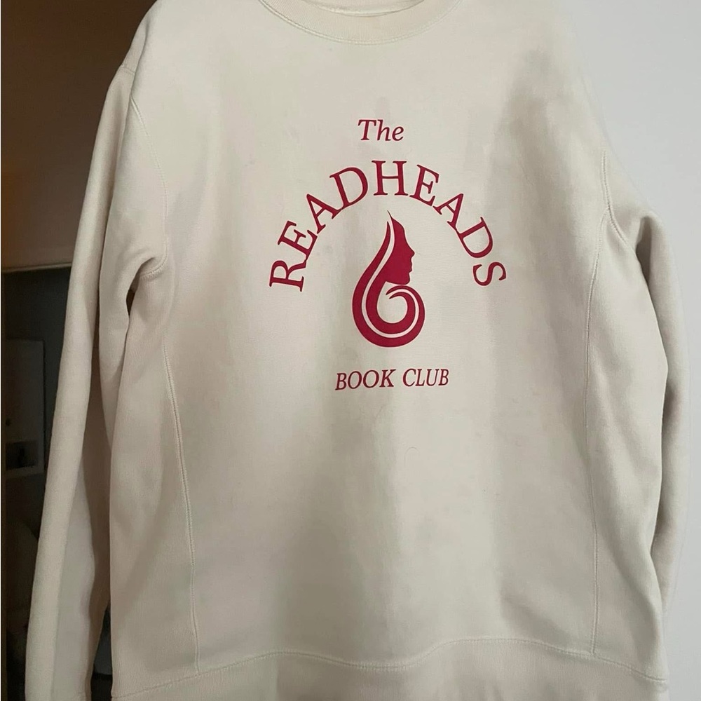 Readheads podcast Cream Crewneck Sweater